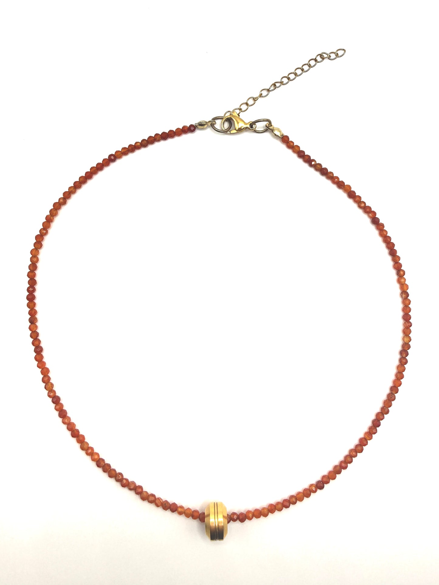 Slider Necklace - Carnelian Edit