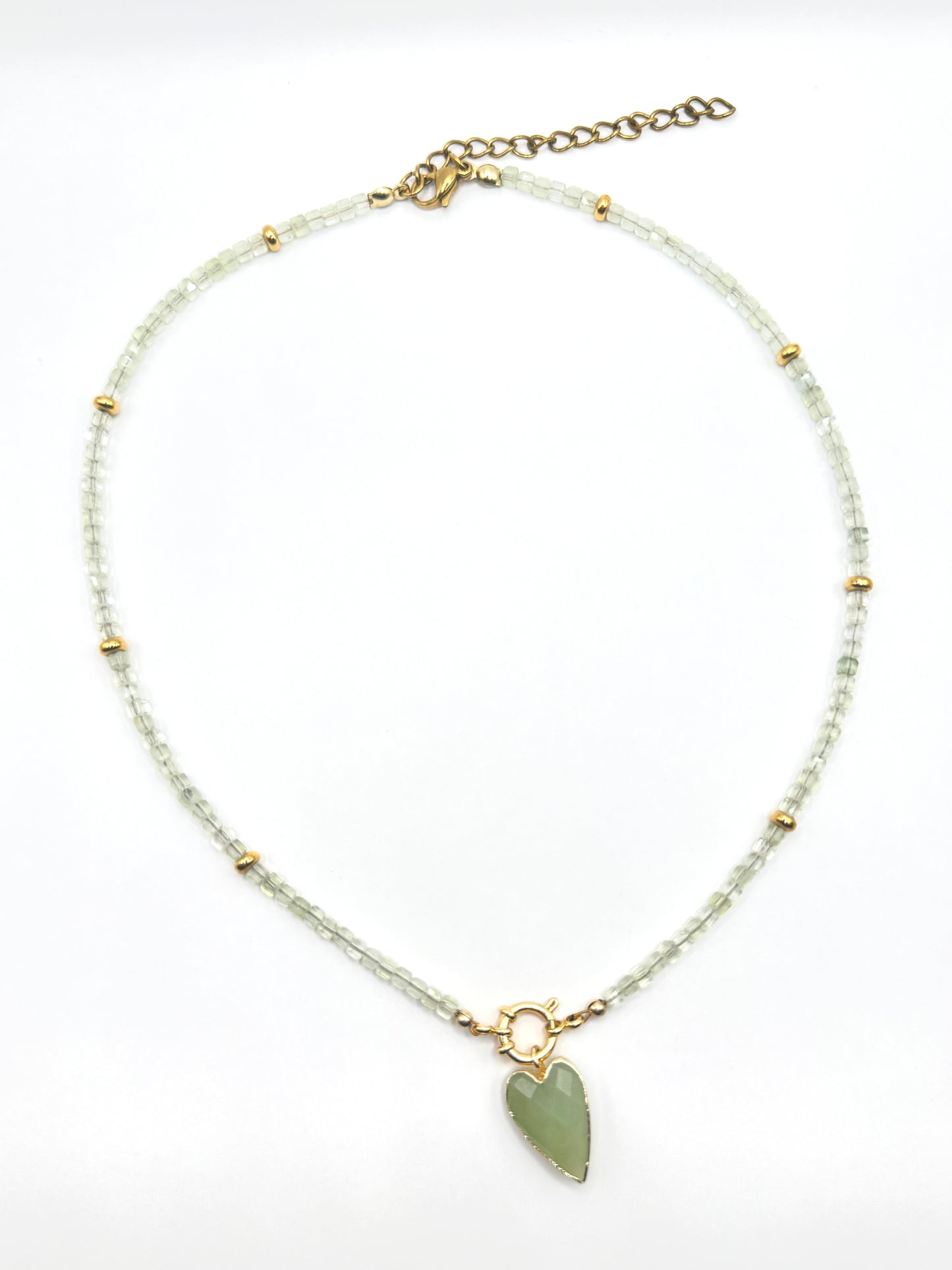 Heart Drop - Prehnite
