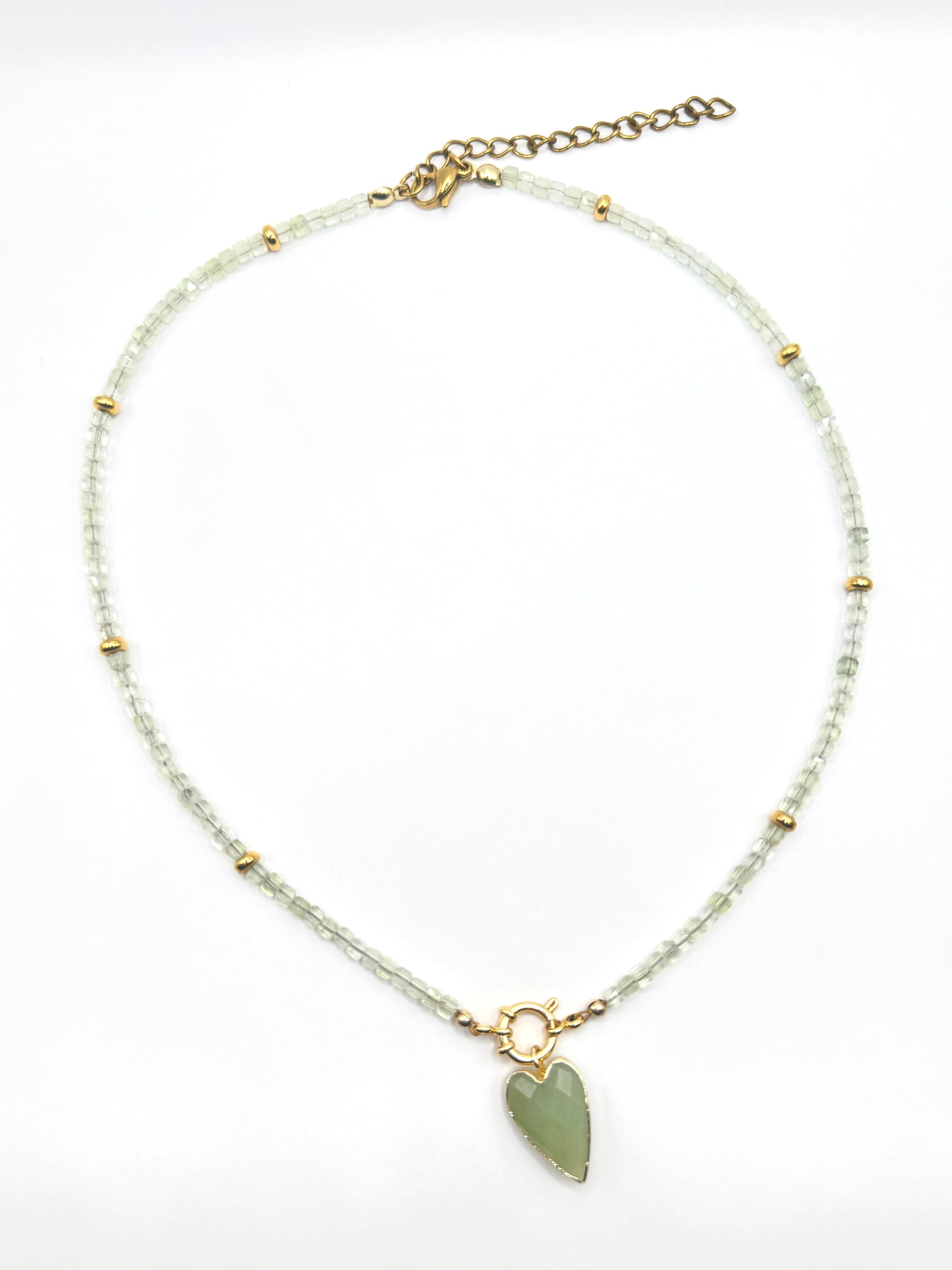 Heart Drop - Prehnite