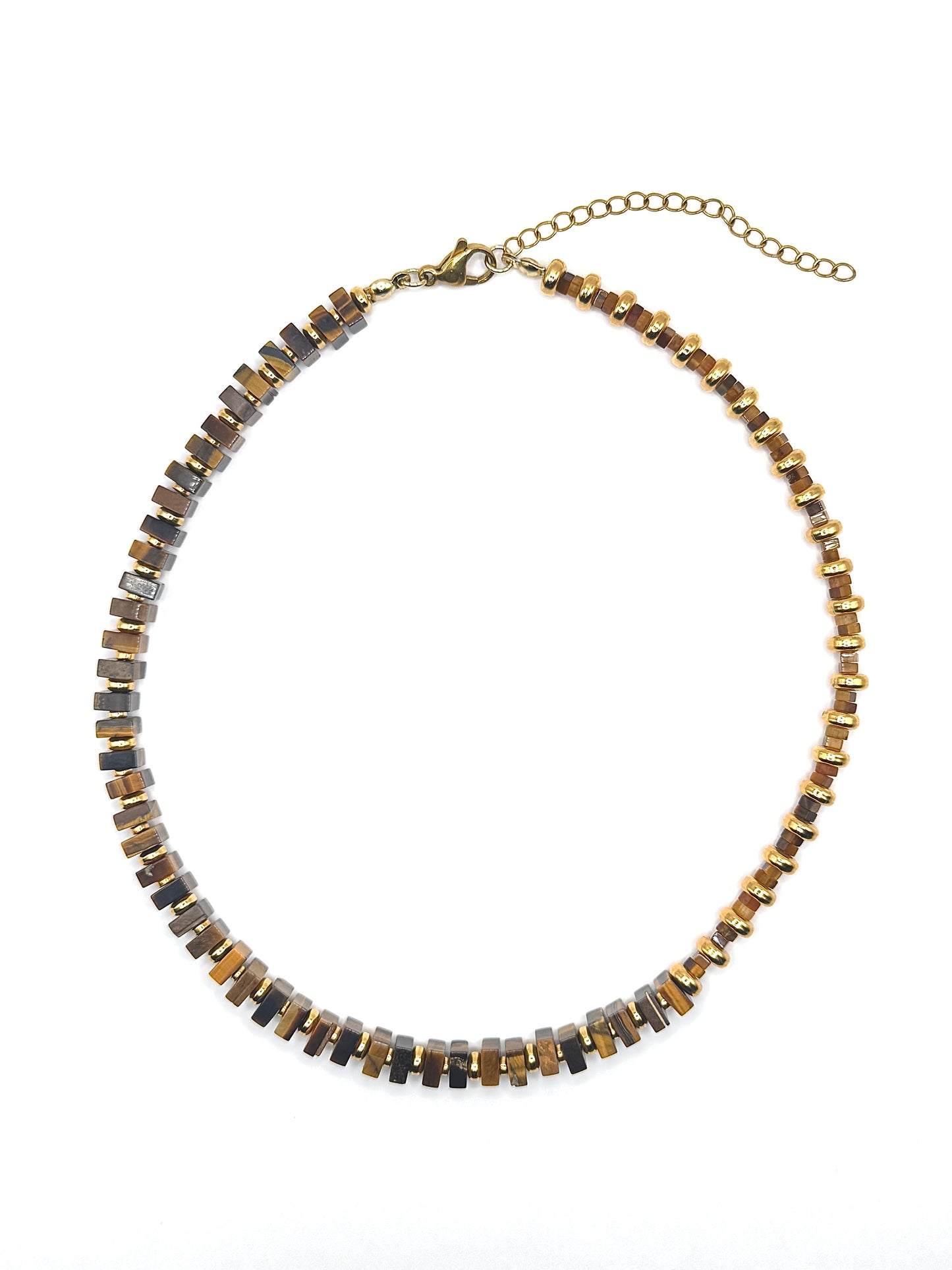 Half and Half - Tiger Eye & Gold