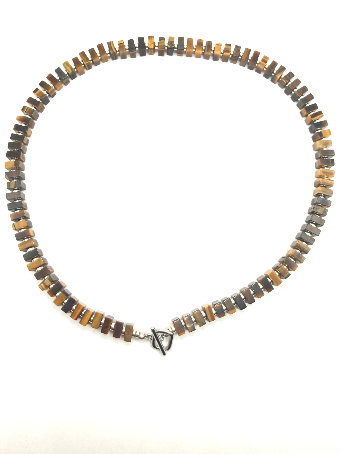 Chunky Layer - Tiger Eye & Silver