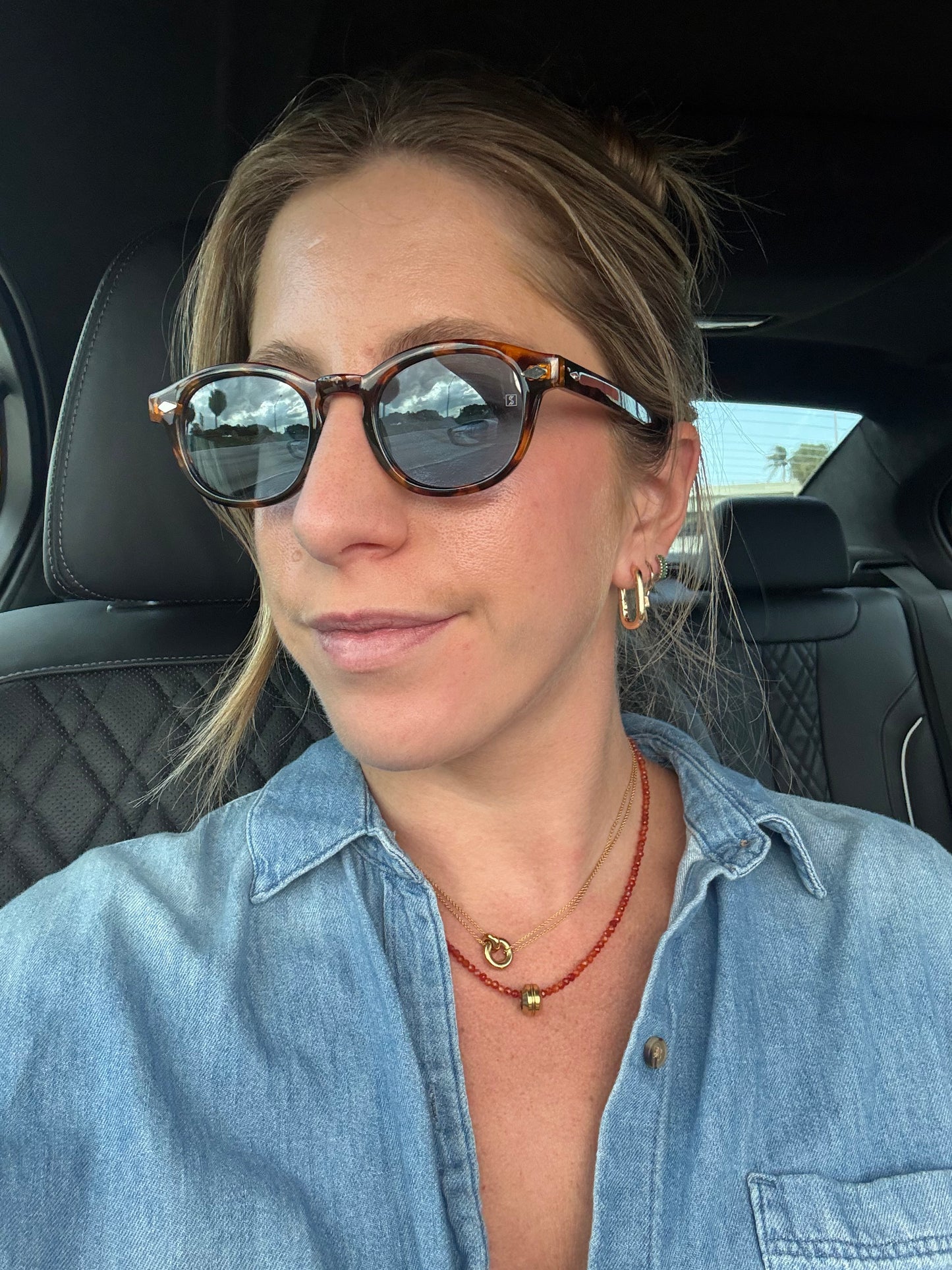 Carnelian Slider Necklace