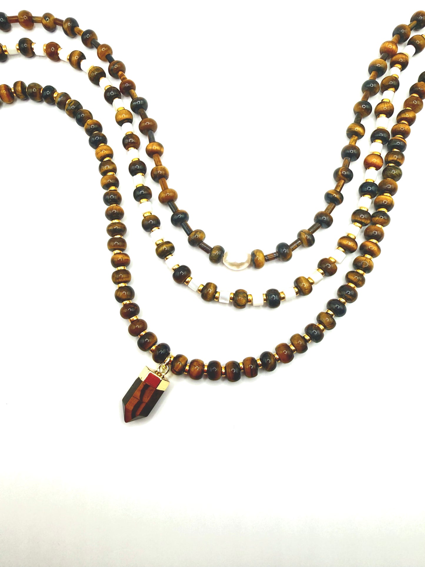 Tiger Eye To The Point Necklace
