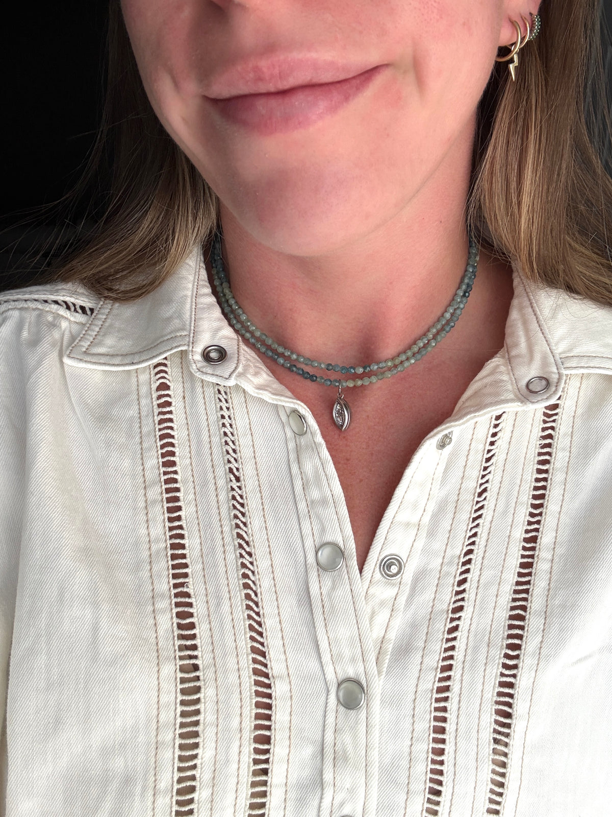 Blue Kyanite Ombré Wrap Necklace