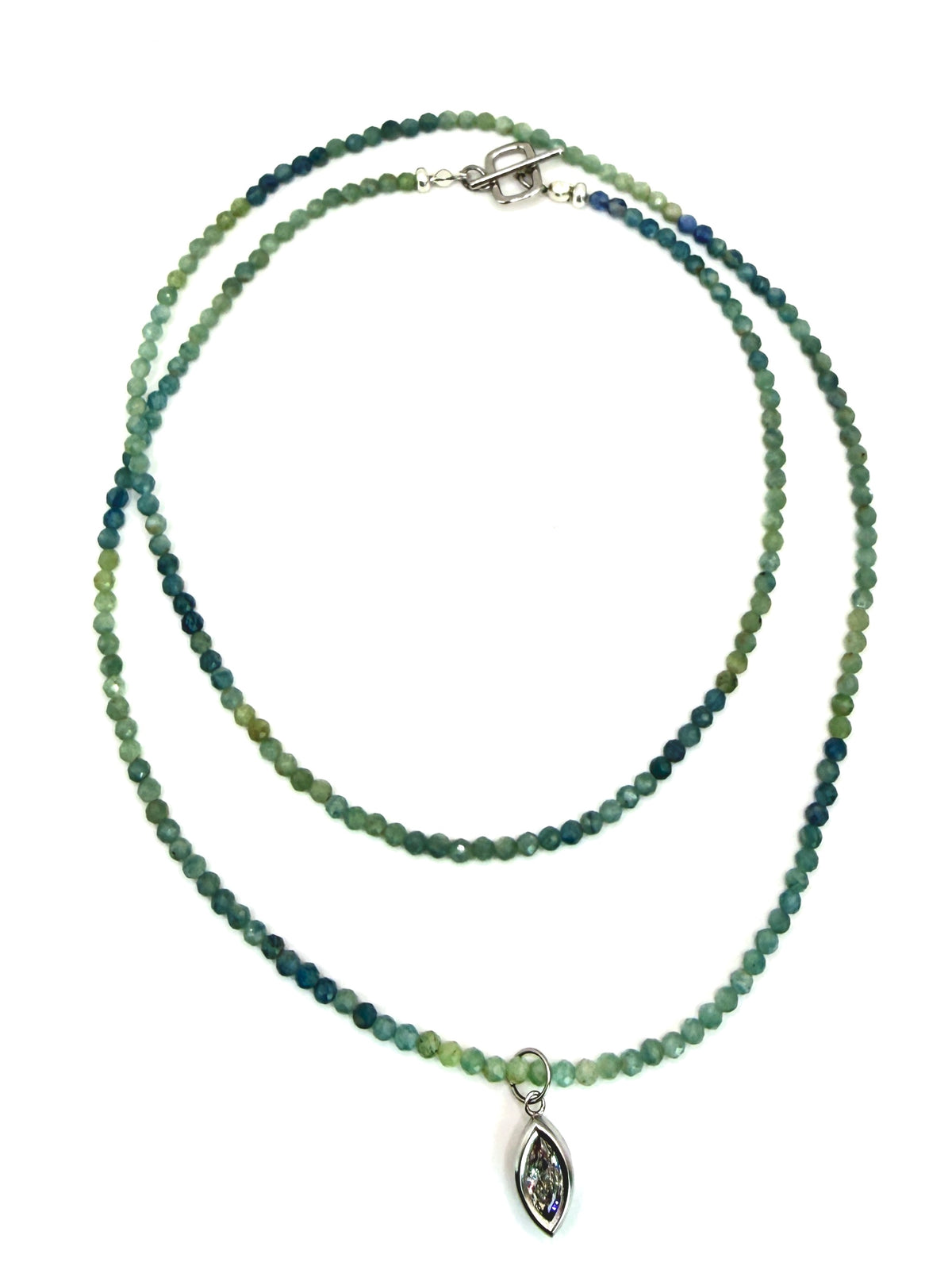 Blue Kyanite Ombré Wrap Necklace