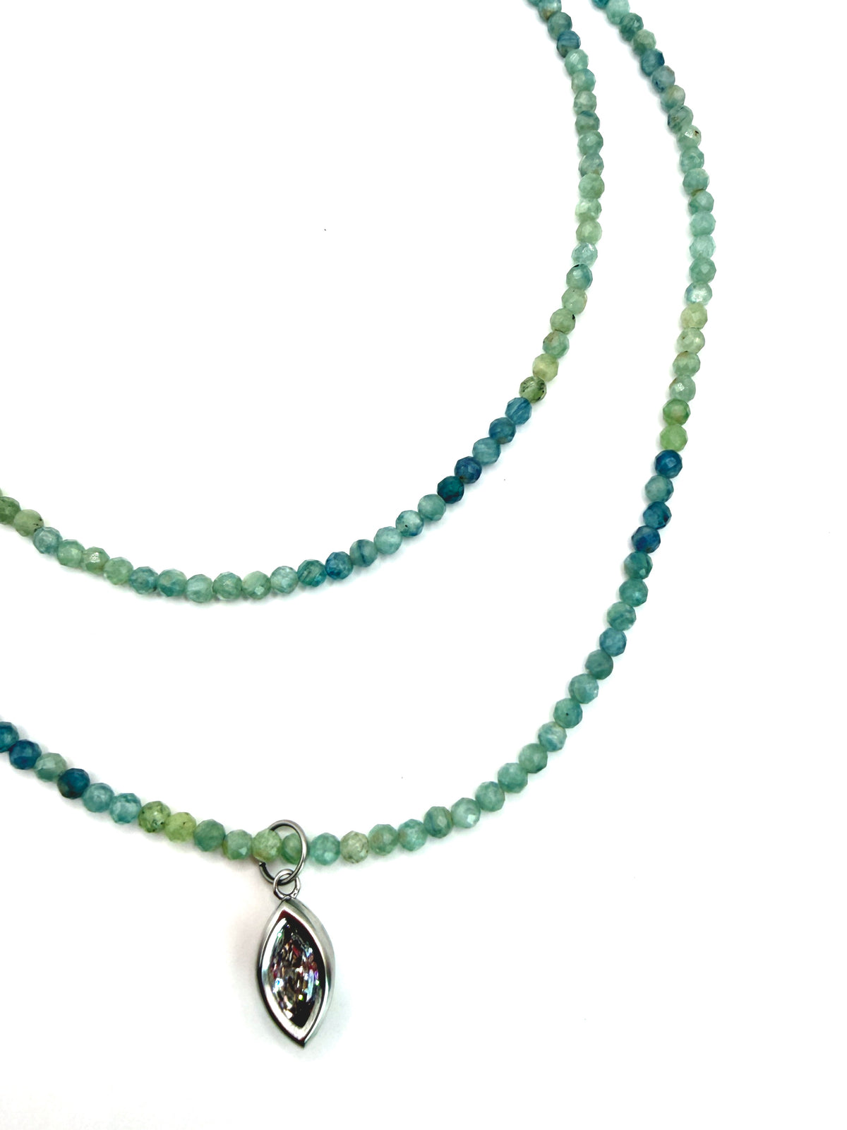 Blue Kyanite Ombré Wrap Necklace
