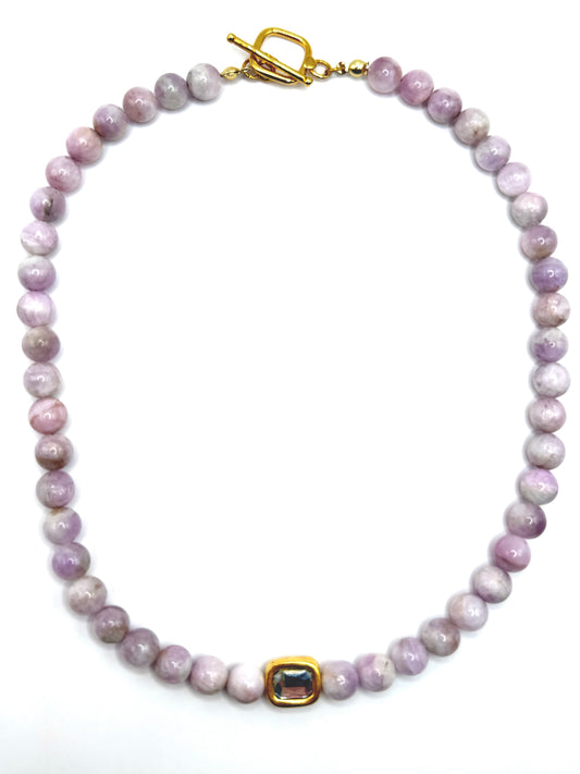 Bezel Bling - Natural Kunzite Rounds