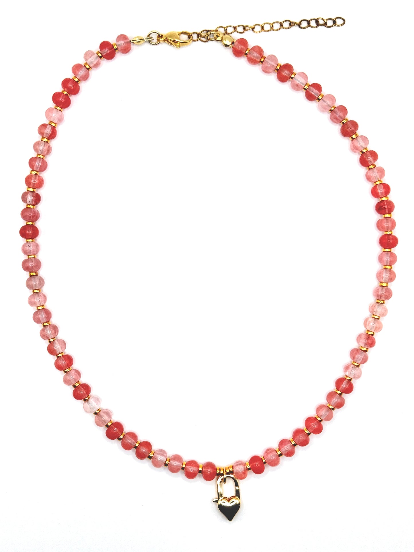 Locket Drop - Cherry Quartz