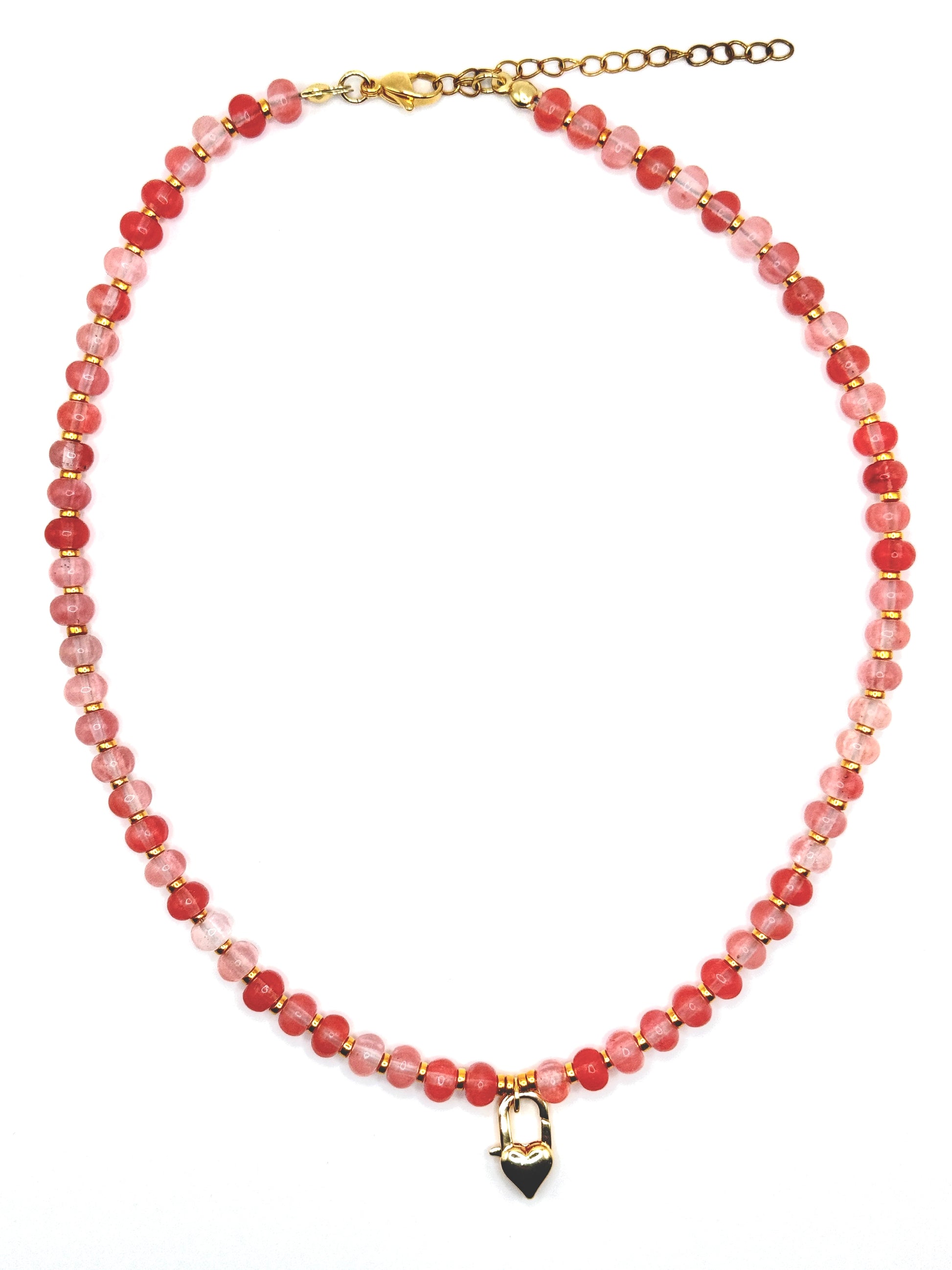 Locket Drop - Cherry Quartz